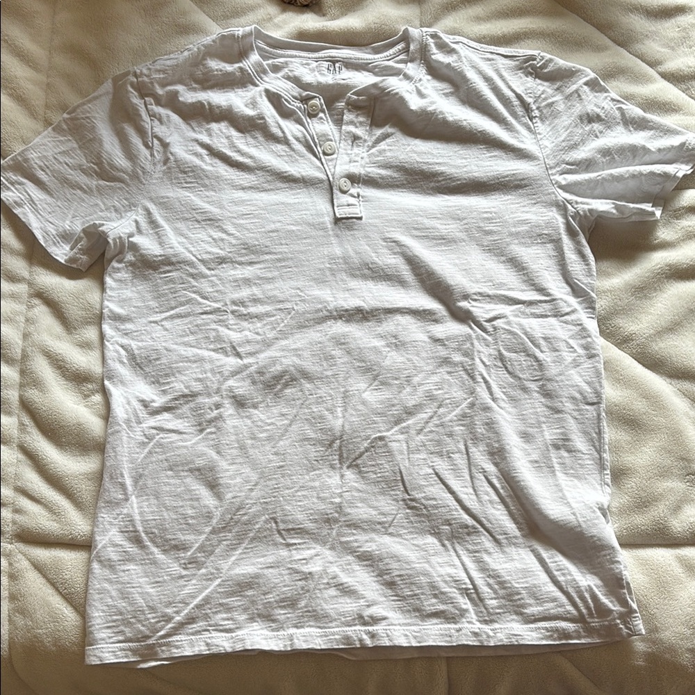 White Henley Shirt